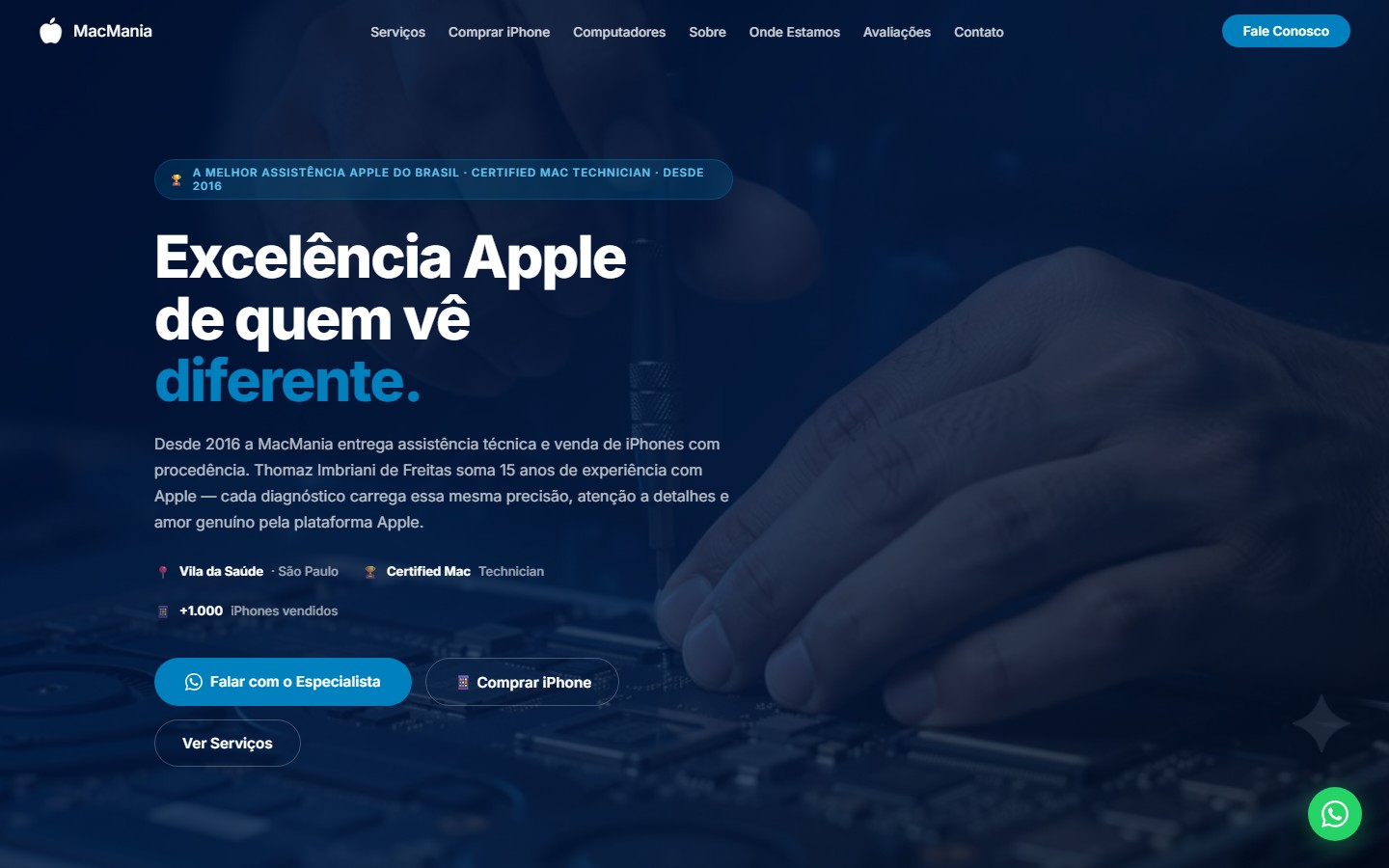 Site MacMania, criado com Proteu, no ar em São Paulo/SP